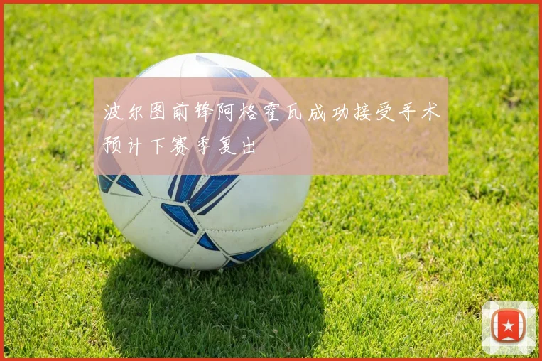 波尔图前锋阿格霍瓦成功接受手术预计下赛季复出